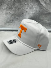 Load image into Gallery viewer, Close-up view of the Tennessee Volunteers NCAA '47 Brand White Hitch Rope Adjustable Snapback Hat highlighting its adjustable snapback closure.
