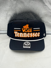 Load image into Gallery viewer, Tennessee Volunteers NCAA '47 Throwback Black Hitch Snapback Adjustable Hat showcasing classic style and team spirit, perfect for fans of UT.