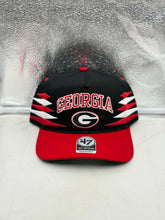 Load image into Gallery viewer, Georgia Bulldogs NCAA '47 Brand Black TT Diamond Hitch Snapback Adjustable Hat showcasing a sleek black design, perfect for loyal Bulldogs fans.
