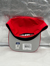 Load image into Gallery viewer, Back view of the Georgia Bulldogs NCAA '47 Red Reversed Hitch Script Adjustable Snapback Hat displaying the unique reversed hitch script design.