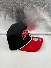 Load image into Gallery viewer, Back view of the Cincinnati Bearcats NCAA '47 Black Two Tone Hitch Rope Adjustable Snapback Hat highlighting the adjustable snapback closure.