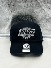 Load image into Gallery viewer, Los Angeles Kings NHL '47 Brand Clean Up Black Adjustable Hat showcasing the classic black design and LA Kings logo.
