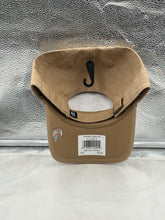 Load image into Gallery viewer, The New York Yankees MLB '47 Brand Khaki Clean Up Adjustable Strapback Hat styled with casual outfits, perfect for expressing team spirit anytime.