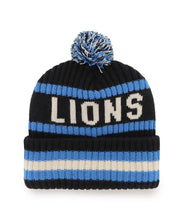 Load image into Gallery viewer, Detroit Lions NFL '47 Brand Winter Beanie Knit Ski Cap Hat - Cozy and comfortable Detroit Lions Beanie perfect for winter sports and everyday wear.
