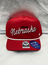 Load image into Gallery viewer, Nebraska Cornhuskers NCAA '47 Red Script Rope Hitch Adjustable Snapback Hat - Casey's Sports Store