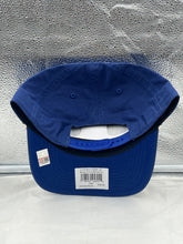 Load image into Gallery viewer, Side view of the Boise State Broncos NCAA '47 Brand Blue Rope Hitch Adjustable Hat, showcasing its adjustable strap and stylish design, a must-have for Boise State Broncos hat collectors.