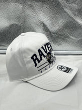 Load image into Gallery viewer, Baltimore Ravens NFL '47 Brand Roscoe White Hitch Adjustable Snapback Hat - Casey's Sports Store