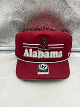 Load image into Gallery viewer, Alabama Crimson Tide NCAA '47 Throwback Red Rope Hitch Adjustable Snapback Hat featuring iconic team logo in vibrant red color.