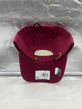Load image into Gallery viewer, Washington Commanders NFL '47 Brand Red Clean Up Adjustable Strapback Hat displayed at a stylish angle, showcasing its vibrant red color and iconic logo.