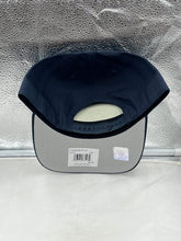 Load image into Gallery viewer, Chicago Bears NFL '47 Brand Navy Hitch Snapback Adjustable Hat displayed on a background highlighting its durable fabric construction.