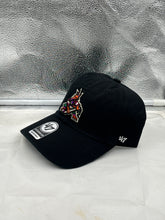 Load image into Gallery viewer, Arizona Coyotes NHL '47 Brand Throwback Clean Up Black Adjustable Hat - Casey's Sports Store