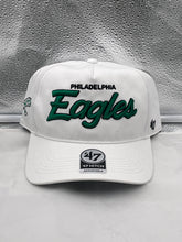 Load image into Gallery viewer, Philadelphia Eagles NFL '47 Throwback White Script Hitch Snapback Adjustable Hat - Casey's Sports Store