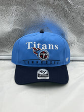 Load image into Gallery viewer, Tennessee Titans NFL '47 Brand Blue Two Tone Hitch Snapback Adjustable Hat - Casey's Sports Store