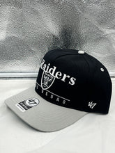 Load image into Gallery viewer, Las Vegas Raiders NFL '47 Brand Black Two Tone Hitch Snapback Adjustable Hat - Casey's Sports Store