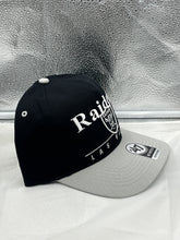 Load image into Gallery viewer, Las Vegas Raiders NFL '47 Brand Black Two Tone Hitch Snapback Adjustable Hat - Casey's Sports Store