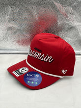 Load image into Gallery viewer, Wisconsin Badgers NCAA '47 Brand Red Script Rope Hitch Adjustable Snapback Hat - Casey's Sports Store