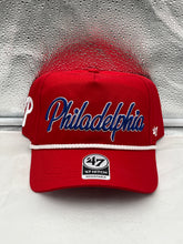 Load image into Gallery viewer, Philadelphia Phillies MLB '47 Red Script Hitch Rope Adjustable Snapback Hat - Casey's Sports Store