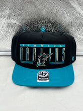 Load image into Gallery viewer, Miami Marlins Throwback MLB '47 Black Two Tone Hitch Adjustable Snapback Hat - Casey's Sports Store
