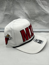 Load image into Gallery viewer, Miami Heat NBA '47 Brand White Script Rope Hitch Snapback Adjustable Hat - Casey's Sports Store