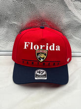 Load image into Gallery viewer, Florida Panthers NHL '47 Brand Red Two Tone Script Hitch Adjustable Snapback Hat - Casey's Sports Store
