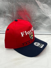 Load image into Gallery viewer, Florida Panthers NHL '47 Brand Red Two Tone Script Hitch Adjustable Snapback Hat - Casey's Sports Store