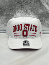 Load image into Gallery viewer, Ohio State Buckeyes NCAA '47 Brand White Hitch Roscoe Adjustable Snapback Hat - Casey's Sports Store