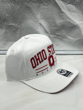 Load image into Gallery viewer, Ohio State Buckeyes NCAA '47 Brand White Hitch Roscoe Adjustable Snapback Hat - Casey's Sports Store