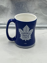 Load image into Gallery viewer, Toronto Maple Leafs NHL Blue 14oz Coffee Mug Cup featuring the iconic team logo, perfect for coffee enthusiasts and hockey fans.