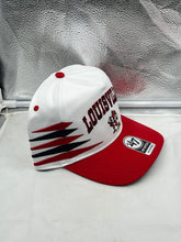 Load image into Gallery viewer, Louisville Cardinals NCAA '47 Brand White Diamond Hitch Snapback Adjustable Hat displayed from a side angle.