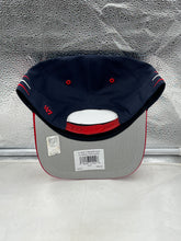 Load image into Gallery viewer, Florida Panthers NHL '47 Brand Navy Diamond Hitch Adjustable Snapback Hat side view showcasing the adjustable snapback feature.