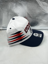Load image into Gallery viewer, UConn Huskies NCAA '47 Brand White Diamond Hitch Snapback Adjustable Hat - adjustable strap detail
