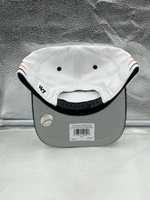 Load image into Gallery viewer, Baltimore Orioles MLB '47 Brand White Diamond Hitch Adjustable Snapback Hat - side view highlighting adjustable strap.