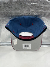 Load image into Gallery viewer, Side view of Colorado Avalanche NHL '47 Brand Blue Diamond Hitch Adjustable Snapback Hat showcasing its adjustable snapback feature.
