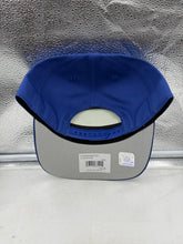 Load image into Gallery viewer, Close-up of the Buffalo Bills NFL '47 Brand Blue Hitch Snapback Adjustable Hat revealing the detailed stitching and high-quality materials used in the design, perfect for every Buffalo Bills fan.