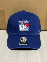 Load image into Gallery viewer, New York Rangers NHL '47 Brand Clean Up Blue Adjustable Hat - Casey's Sports Store