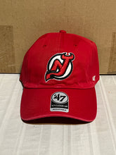 Load image into Gallery viewer, New Jersey Devils NHL '47 Brand Clean Up Red Adjustable Hat - Casey's Sports Store