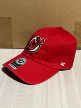 Load image into Gallery viewer, New Jersey Devils NHL '47 Brand Clean Up Red Adjustable Hat - Casey's Sports Store