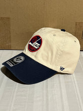 Load image into Gallery viewer, Winnipeg Jets NHL '47 Brand Throwback Clean Up Natural Two Tone Adjustable Hat - Casey's Sports Store