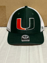 Load image into Gallery viewer, Miami Hurricanes NCAA '47 Brand Green Trucker Mesh Adjustable Snapback Hat - Casey's Sports Store