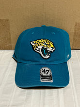 Load image into Gallery viewer, Jacksonville Jaguars NFL '47 Brand Teal Clean Up Adjustable Strapback Hat - Casey's Sports Store