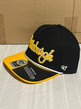 Load image into Gallery viewer, Pittsburgh Steelers NFL '47 Brand Black Script MVP DV Adjustable Snapback Hat - Casey's Sports Store