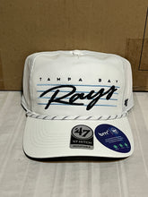 Load image into Gallery viewer, Tampa Bay Rays MLB '47 Brand White Script Hitch Rope Adjustable Snapback Hat - Casey's Sports Store