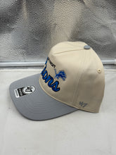 Load image into Gallery viewer, Side view of the Detroit Lions NFL '47 Brand Natural TT Script Hitch Snapback Adjustable Hat highlighting the snapback closure.