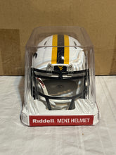 Load image into Gallery viewer, West Virginia Mountaineers NCAA Riddell Speed White Alternate Mini Helmet - Casey's Sports Store
