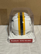 Load image into Gallery viewer, West Virginia Mountaineers NCAA Riddell Speed White Alternate Mini Helmet - Casey's Sports Store