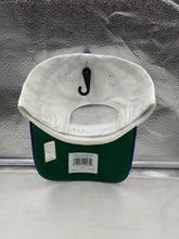 Load image into Gallery viewer, Vancouver Canucks NHL '47 Brand White Two Tone Clean Up Strapback Adjustable Hat worn by a fan - perfect Vancouver Canucks hat for cheering at games.