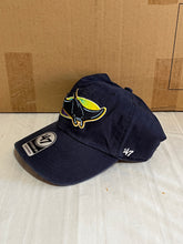 Load image into Gallery viewer, Tampa Bay Rays MLB '47 Brand Throwback Navy Blue Clean Up Adjustable Hat - Casey's Sports Store