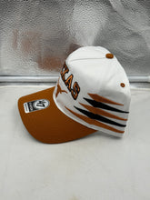 Load image into Gallery viewer, Close-up view of the Texas Longhorns NCAA '47 Brand White Diamond Hitch Snapback Adjustable Hat showing the adjustable snapback closure and comfortable fit.