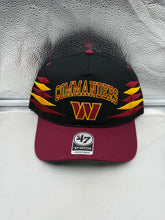 Load image into Gallery viewer, Washington Commanders NFL '47 Brand Black Diamond Hitch Snapback Adjustable Hat showcasing its sleek design and premium quality materials.