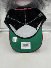 Load image into Gallery viewer, Close-up view of the Washington Commanders NFL '47 Brand Black Diamond Hitch Snapback Adjustable Hat highlighting the diamond accent and adjustable snapback feature.